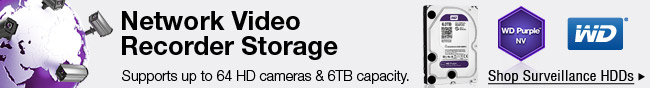 WD - Network video recorder storage.