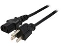 Rosewill RCPC-14003 - 5-Foot 18 AWG Power Cord / Cable with 3-Conductor PC Socket - Black