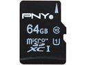 PNY Turbo Performance 64GB Secure Digital Extended Capacity (SDXC) Flash Card Model P-SDUX64U190-GE