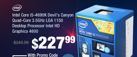 Intel Core i5-4690K Devil's Canyon Quad-Core 3.5GHz LGA 1150 Desktop Processor Intel HD Graphics 4600