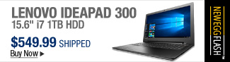 Newegg Flash  Lenovo IdeaPad 300 15.6" i7 1TB HDD