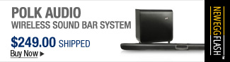 Newegg Flash  Polk Audio Wireless Sound Bar System