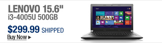 Newegg Flash  Lenovo 15.6" i3-4005U 500GB