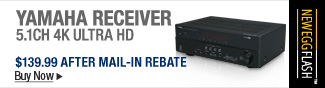 Newegg Flash  YAMAHA receiver 5.1CH 4K ULTRA HD