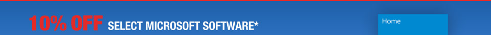 10% OFF SELECT MICROSOFT SOFTWARE*