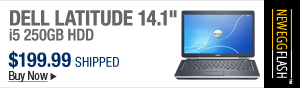 Newegg Flash – Dell Latitude 14.1" i5 250GB HDD