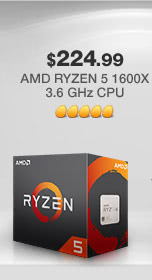 AMD Ryzen 5 1600X 3.6 GHz CPU