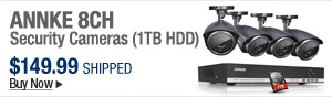 Newegg Flash – ANNKE 8CH Security Cameras (1TB HDD)