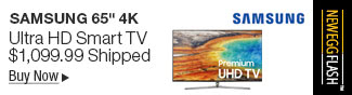 Newegg Flash - Samsung 65" 4K Ultra HD Smart TV