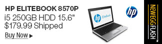 Newegg Flash - HP EliteBook 8570P i5 250GB HDD 15.6"