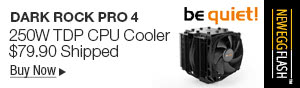 Newegg Flash - be quiet! Dark Rock Pro 4 250W TDP CPU Cooler