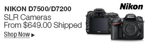 Newegg Flash - Nikon D7500/D7200 SLR Cameras