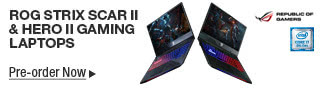 Asus - ROG Strix Scar II & Hero II Gaming Laptops