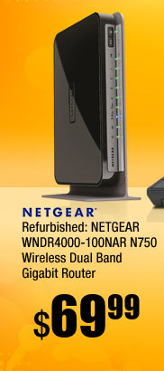 Refurbished: NETGEAR WNDR4000-100NAR N750 Wireless Dual Band Gigabit Router