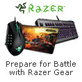 Prepare for Battle with Razer Gear.