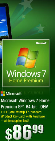 Microsoft Windows 7 Home Premium SP1 64-bit - OEM