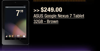 ASUS Google Nexus 7 Tablet 32GB - Brown