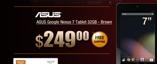 ASUS Google Nexus 7 Tablet 32GB - Brown