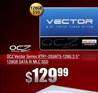 OCZ Vector Series VTR1-25SAT3-128G 2.5 inch 128GB SATA III MLC SSD