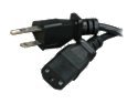 Rosewill Model RCA-12-AC-US 12 ft. Universal AC Power Cord / 3 Prongs / Black Male to Female 
