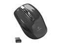 Logitech Anywhere Mouse MX 910-002896 Black 5 Buttons Tilt Wheel USB RF Wireless Laser Mouse 