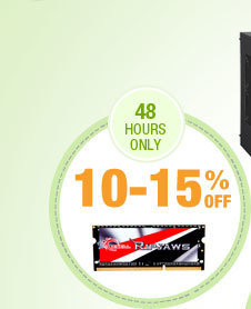 48 HOURS ONLY! 10-15% OFF ALL MAC & LAPTOP MEMORY*