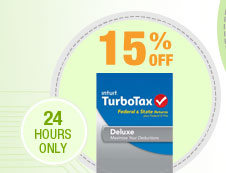 24 HOURS ONLY! 15% OFF SELECT INTUIT TURBOTAX SOFTWARE*