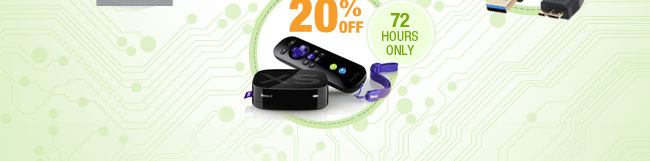 72 HOURS ONLY! 20% OFF SELECT REFURBISHED COMPONENTS*