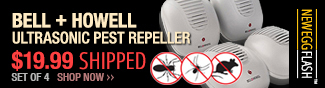 Newegg Flash - Bell + Howell Ultrasonic Pest Repeller.