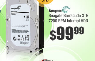 Seagate Barracuda 7200.14 3TB 7200 RPM 64MB Cache SATA 6.0Gb/s 3.5" Internal HDD