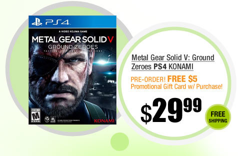 Metal Gear Solid V: Ground Zeroes PlayStation 4 Konami