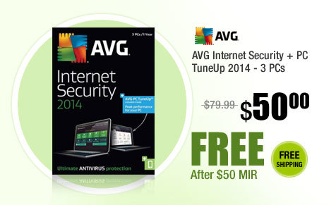 AVG Internet Security + PC TuneUp 2014 - 3 PCs