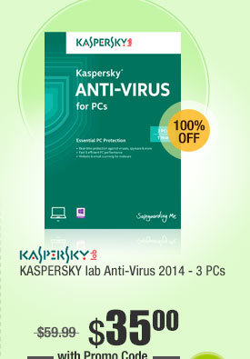 KASPERSKY lab Anti-Virus 2014 - 3 PCs