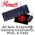 All-New Rosewill Gaming Keyboards, Mice & Pads.