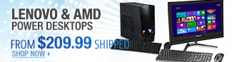 Newegg Flash  Lenovo & AMD Power Desktops