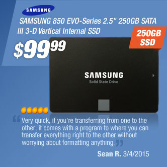 SAMSUNG 850 EVO-Series 2.5" 250GB SATA III 3-D Vertical Internal SSD