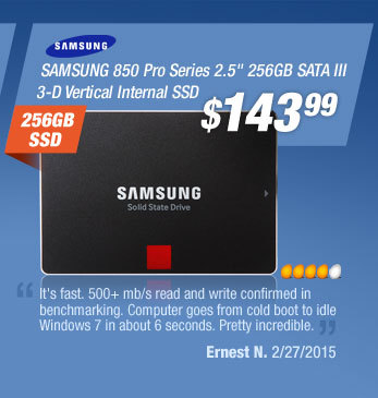 SAMSUNG 850 Pro Series 2.5" 256GB SATA III 3-D Vertical Internal SSD