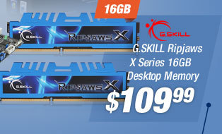 G.SKILL Ripjaws X Series 16GB Desktop Memory