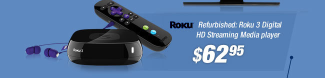 Refurbished: Roku 3 Digital HD Streaming Media player