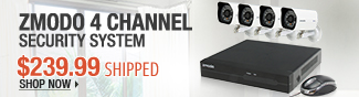 Newegg Flash  Zmodo 4 Channel Security System