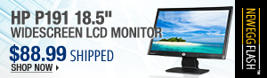 Newegg Flash – HP P191 18.5" Widescreen LCD Monitor