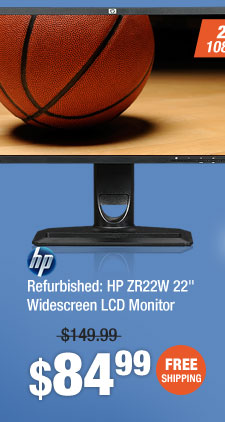 Refurbished: HP ZR22W 22" Widescreen LCD Monitor 