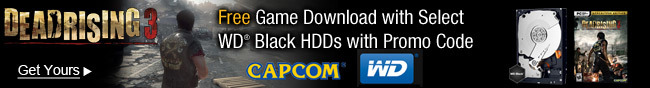 DEADRISING 3. Free Game Download with Select WD Black HDDs with Promo Code. Get Yours