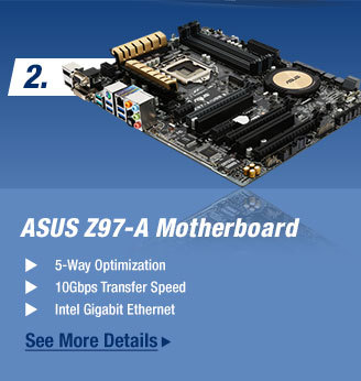 ASUS Z97-A Motherboard (5-Way Optimization, 10Gbps Transfer Speed, Intel Gigabit Ethernet)