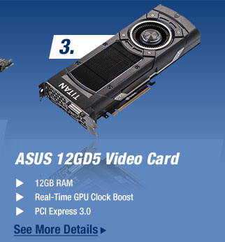  ASUS 12GD5 Video Card (12GB RAM, Real-Time GPU Clock Boost, PCI Express 3.0)