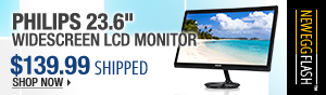 Newegg Flash - PHILIPS 23.6" Widescreen LCD Monitor