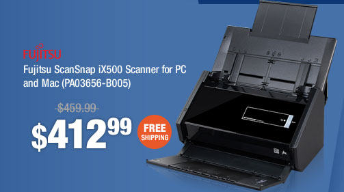Fujitsu ScanSnap iX500 Scanner for PC and Mac (PA03656-B005)