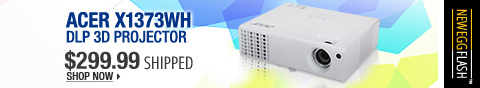 Newegg Flash  Acer X1373WH DLP 3D Projector