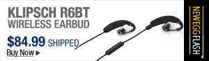 Newegg Flash - Klipsch R6BT Wireless Earbud