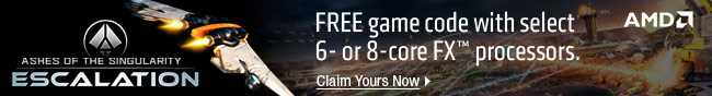 AMD - Free game code with select 6- or 8-core FX processors.